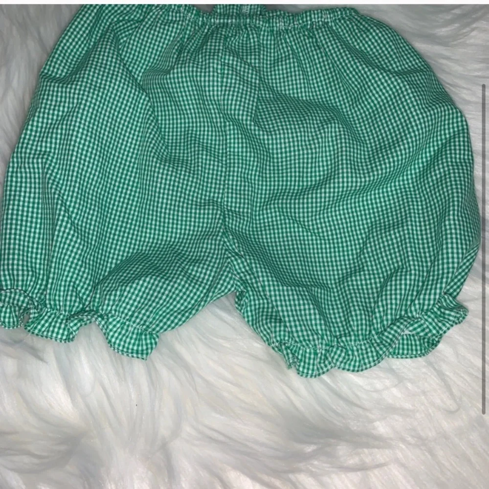 Petit Ami dress - 24 mo - green/white  checkered